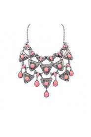 Hot Mix Color Geometrical Triangle Necklace Fashion Choker Necklace Jewelry For Women Vintage Accessories