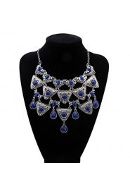 Hot Mix Color Geometrical Triangle Necklace Fashion Choker Necklace Jewelry For Women Vintage Accessories