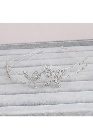 Women's Rhinestone Headpiece-Wedding / Special Occasion / Casual / Office & Career / Outdoor Headbands 1 Piece Silver Round