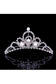 Women's / Flower Girl's Alloy Headpiece-Wedding / Special Occasion / Outdoor Tiaras Silver Round