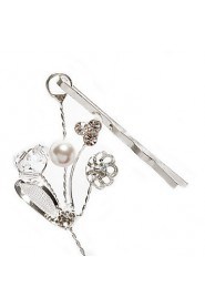 Women's Alloy Headpiece-Wedding / Special Occasion Flowers Clear Round