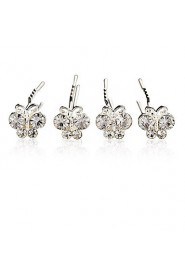 4 Pieces Gorgeous Rhinestones Wedding Bridal Pins More Colors Available