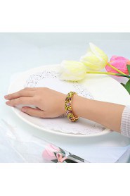 WesternRain Wedding Women's Cuff Bracelet Alloy Rhinestone