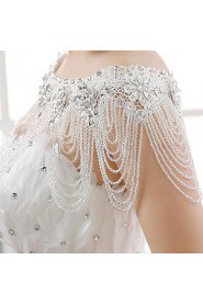 Wedding Wraps Collars Sleeveless Sequined Ivory Wedding