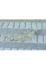 Women's Sterling Silver / Alloy Headpiece-Wedding / Special Occasion / Casual Hair Combs 1 Piece Clear Round