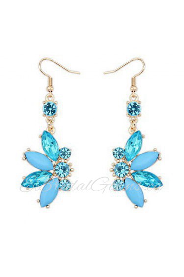 Shiny Colorful Small Butterfly Alloy Pierced Drop Earrings Fashion Female Models Cute Women Vintage Jewelry