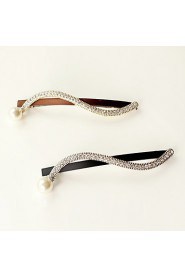 Women's Rhinestone/Alloy Headpiece - Casual/Outdoor S Shape Barrette 1 Piece