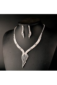 Women's Rhinestone Jewelry Set Rhinestone