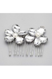 Women's / Flower Girl's Crystal / Alloy Headpiece-Wedding / Special Occasion Hair Combs