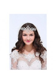 Women's Sterling Silver Alloy Headpiece - Wedding Special Occasion Casual Tiaras 1 Piece