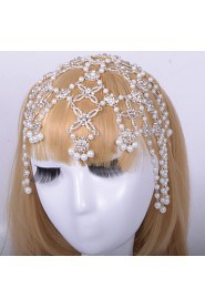 Alloy Forehead Jewelry With Imitation Pearl/Rhinestone Wedding/Party Headpiece