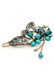 Vintage Style Butterfly Shape Alloy Hair Pin(Five Colors)(1Pc)