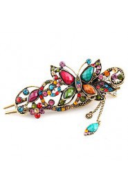 Vintage Style Butterfly Shape Alloy Hair Pin(Five Colors)(1Pc)