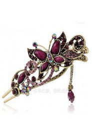 Vintage Style Butterfly Shape Alloy Hair Pin(Five Colors)(1Pc)