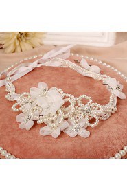 Women's Pearl Headpiece-Wedding / Special Occasion Headbands 1 Piece White Round