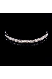 Women Alloy Tiaras With Imitation Pearl/Rhinestone Wedding/Party Headpiece