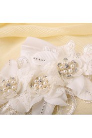 Bride's Flower Shape Imitation Pearl Forehead Wedding Hair Combs Accessories 1 PC