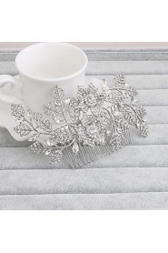 Women's Rhinestone Headpiece-Wedding / Special Occasion / Casual / Office & Career / Outdoor Hair Combs 1 Piece Clear Round