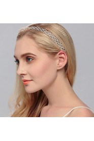 Women's Rhinestone Headpiece-Wedding / Special Occasion / Casual / Office & Career / Outdoor Headbands 1 Piece Silver Irregular