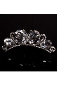 Butterfly Women/Flower Girl Alloy Tiaras With Rhinestone Wedding/Party Headpiece