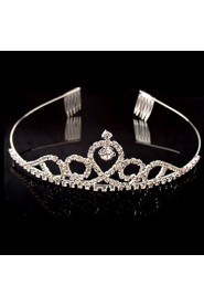 Bridal Wedding Princess Pageant Prom Crystal Tiara Crown Headband