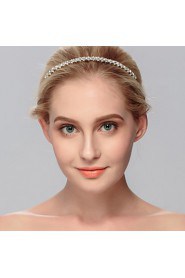 Women's Rhinestone Headpiece-Wedding / Special Occasion / Casual / Office & Career / Outdoor Headbands 1 Piece Silver Round