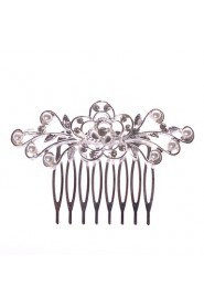 Alloy Hair Combs With Imitation Pearl/Rhinestone Wedding/Party Headpiece