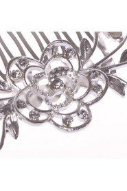 Alloy Hair Combs With Imitation Pearl/Rhinestone Wedding/Party Headpiece