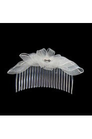 Women's Satin Headpiece-Wedding / Special Occasion / Casual / Outdoor Hair Combs Clear