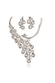 Jewelry Set Women's Anniversary / Wedding / Engagement / Birthday / Gift / Party / Daily / Special Occasion Jewelry Sets Alloy Rhinestone