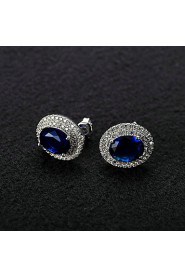 Stud Earrings Women's Alloy Earring Cubic Zirconia