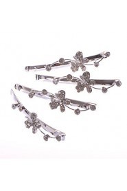 Butterfly Alloy Barrette With Rhinestone Wedding/Party Headpiece (4pls)