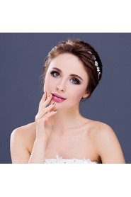 Women's / Flower Girl's Rhinestone / Alloy Headpiece-Wedding / Special Occasion / Casual Headbands 1 Piece Clear Round