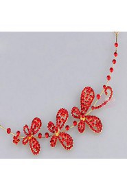 Butterfly Shape Crystal Hair Flower Bride Hair Wedding Headdress Wedding Accessories One Piece