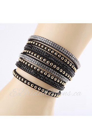 Fashion Rhinestone Buckle Ornamental Bracelet