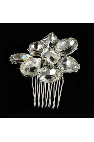 Vintage Wedding Party Bridal Bridesmal Diamond/rhinestones/crystal Handmake Crystal Hair Comb For Women Laides