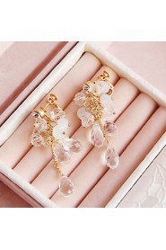 Bride's Rhrinestone Foehead Wedding Hair Band Headbands Tiaras 1 Set (1piece Tiaras + 1 pair Earrings)
