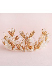 Bride's Rhrinestone Foehead Wedding Hair Band Headbands Tiaras 1 Set (1piece Tiaras + 1 pair Earrings)