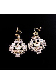 Women's Rhinestone Wedding Bridal Tiaras Earnings Set Party Headpiece HG2302