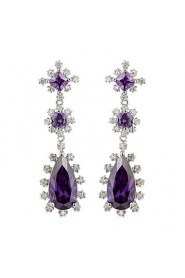 Drop Earrings Couples'/Kid's/Women's Cubic Zirconia Earring Cubic Zirconia