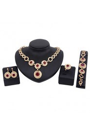 New fashion trendy gold plated (necklace,bracelet,earrings)jewelry sets