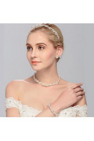 Women's Pearl Headpiece-Wedding / Special Occasion / Casual / Office & Career / Outdoor Headbands 1 Piece Silver Round