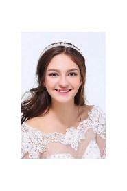 Women's Sterling Silver / Alloy Headpiece-Wedding / Special Occasion / Casual Headbands 1 Piece Clear Flower