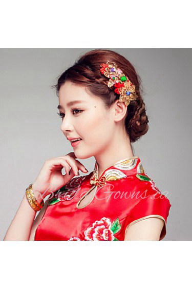 National Style Party Headpieces/Barrette with Imitation Pearls