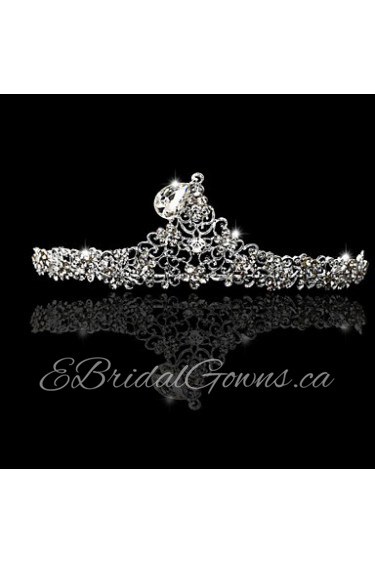 Women's Rhinestone / Alloy Headpiece-Wedding / Special Occasion Tiaras 1 Piece Clear