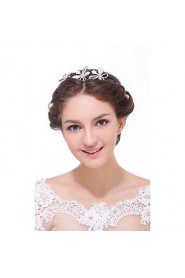 Women's Sterling Silver / Alloy Headpiece-Wedding / Special Occasion / Casual Headbands 1 Piece Clear Round