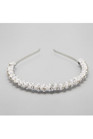 Women's Rhinestone / Crystal / Alloy / Imitation Pearl Headpiece-Wedding / Special Occasion Headbands 1 Piece White Round