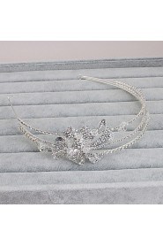 Women's Rhinestone Headpiece-Wedding / Special Occasion / Casual / Office & Career / Outdoor Headbands 1 Piece Silver Round