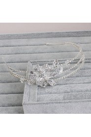 Women's Rhinestone Headpiece-Wedding / Special Occasion / Casual / Office & Career / Outdoor Headbands 1 Piece Silver Round