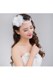 Bride's Flower Crystal Forehead Wedding Headdress Hair Accessories 1 PC